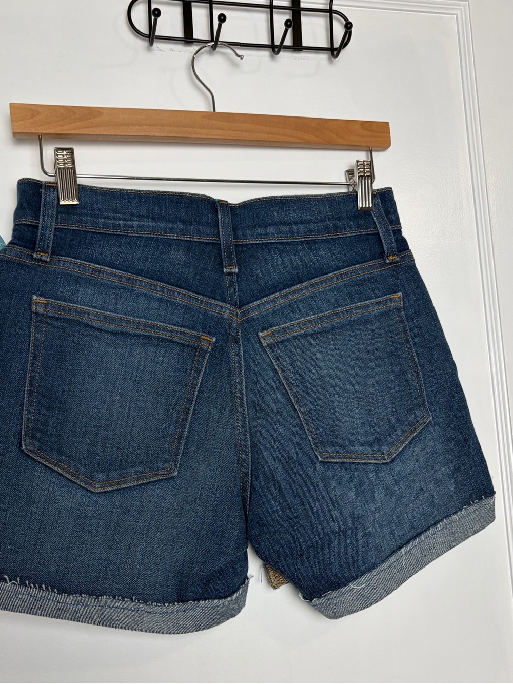 J Crew Classic Denim Jean Short in Dark Pacific Blue Wash - Picture 3 of 16